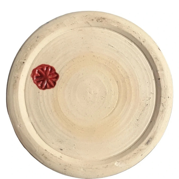 Handmade American Studio Pottery Dog Treat Jar Red Dog Fire Hydrant Marked - Picture 3 of 7